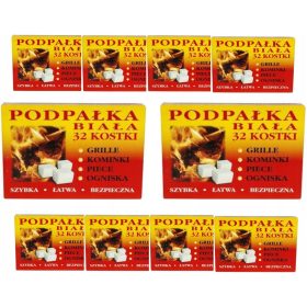  Bela podžiga 32 kock x 10 pak. Podžiga za žar štedilnik