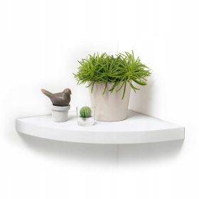   Pametna bela MDF polička 25 x 25 cm za elegantno dekoracijo vašega doma