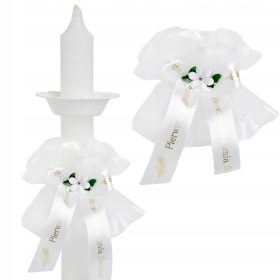 Beli okras za svečo za obhajilo SS-02