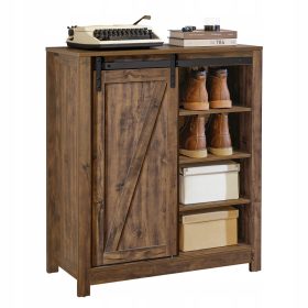   SoBuy Slovenija Industrijska Omara za Čevlje 80 x 92 x 35 cm, Temna Bukev