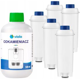    1x 500 ml ODSTRANJEVANJE KAMNECA DELONGHI espresso aparat 5x FILTER Set