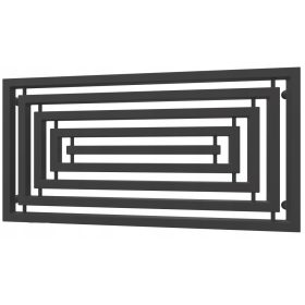   Kopalniški dekorativni radiator TOMSQUARE 51/100, ČRN STRUKTUR