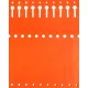  ETIKETE TYVEK 12,7x160mm 2500 kosov ORANŽNE