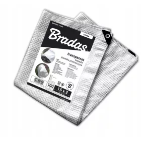   Zaščitna ponjava BRADAS LENO CRISTAL, ojačana, 3m x 4m, 100g