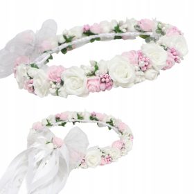 Obhajilni venček za deklico s snemljivo pentljo