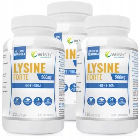   L-Lizin 500mg od WISH Pharmaceutical - Kapsule brez umetnih polnil za vegane in vegetarijance
