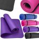 Fitnes podloga SportForFun 180 cm x 60 cm črna