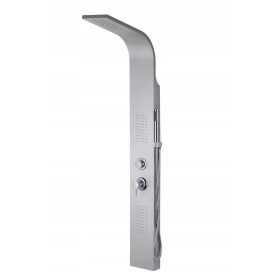 Tuš panel z hidromasažo Corsan Alto, srebrne barve