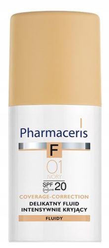 Pharmaceris F tekoči puder za popolno prekrivanje Ivory SPF20 - 30 ml