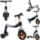MoMi ELIOS Balance Bike and Scooter 2in1, Black