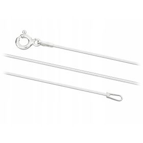 Srebrna osmerokotna verižica za ženske 35 cm