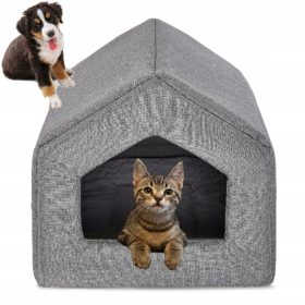 SuperPsičji domek Cat Bed Kennel XL LANEN + FUR