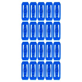   Hot Wheels 20 kosov tračnih spojnikov, temno modrih, kompatibilnih z Hot Wheels | Zamenjajte svoje stare tračne spojke s temi visoko kakovostnimi in trpežnimi tračnimi spojnik i iz PETG materiala. Ti 