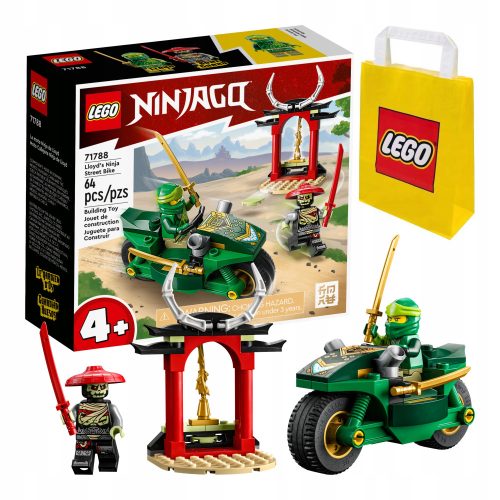 LEGO Ninjago Motocikel Ninja Lloyda 71788 + LEGO Vrečka Darilo