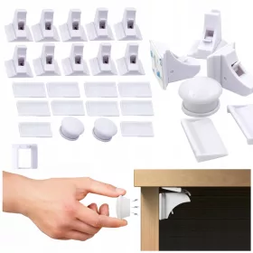 MAGNETNA VARNOSTNA KLJUČAVNICA ZA OTROKE IN MEBLJE 10 KOM