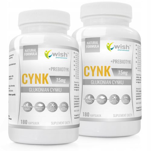 Cynk Glukonian 15mg z Prebiotikom FOS Actilight® – VegeWish Pharmaceutical