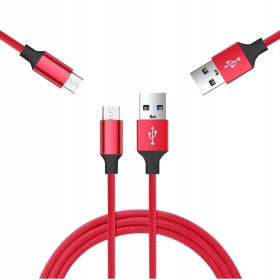 Vayox USB - mikro USB kabel 1,5m rdeč