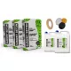 3× Luxbud Betonski Dekorativni Omet Set