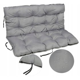 Gugalnica za vrtno klop, blazino, 140x60x50 sive barve