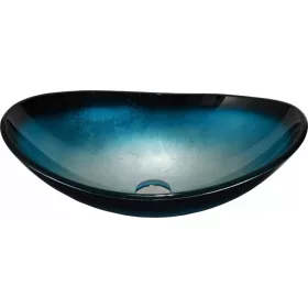 Ovalni umivalnik Mexen Sonia v modri barvi 54x37 cm
