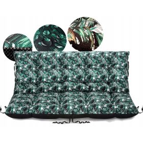 Vodoodporna podporna blazina za vrtno klop 120x60x50 cm