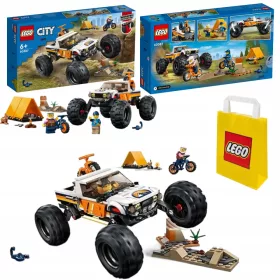LEGO City Avanture v terenskem vozilu 4x4 + šotor in kolesa