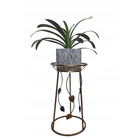 Stojalo za cvetje iz kovine 57 x 32 x 32 cm