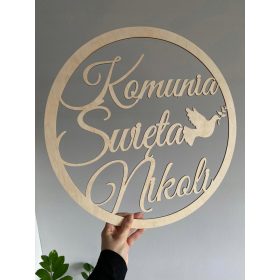 Leseni prstan prvega obhajila IHS 45 cm