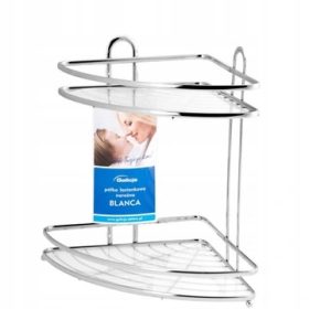    Kotna kopalniška polica Galicja Blanca 0697 33x25x25 cm krom