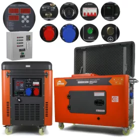 Prenosni trifazni generator Barracuda 9500 W, diesel