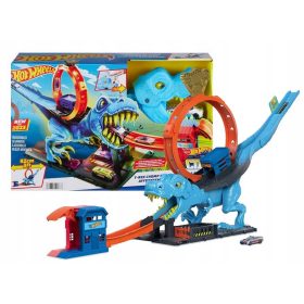 Igračni set Hot Wheels Mesto T-Rex Loop + avto HKX42