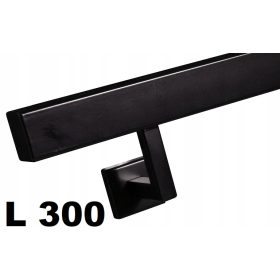   Stenska stopniščna ograja L300cm, nerjaveče jeklo, prašno barvana, 40x40mm