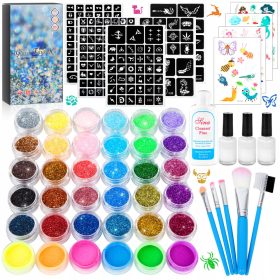   Optimized name: Komplet za bleščeče tetovaže 53 kosov

Optimized description: 
Zagotovite si zabavno ustvarjalno izkušnjo z našim kompletom za bleščeče tetovaže! Ta komplet vsebuje 187 šablon za tetov