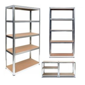   Kovinski regal za shranjevanje 180 x 90 x 40 cm do 175 kg na polico