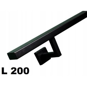 Stenska ograja L200cm 40x20mm: črna, bela, grafit