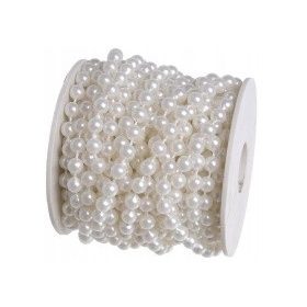   Biserne verižice za prvo obhajilo, elegantne bele perle, 5 metrov dolge