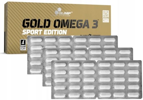 Gold Omega 3 Sport Edition - Esencialne maščobne kisline za športnike, 90 kapsul