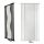 Radiator z ogledalom za dekoracijo KALIPSO 1200/500 625W beli črni grafit