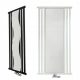Radiator z ogledalom za dekoracijo KALIPSO 1200/500 625W beli črni grafit