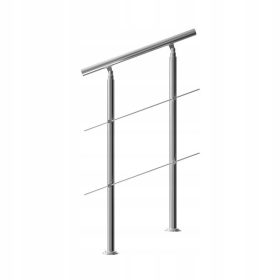 Balkonska stopniščna ograja iz nerjavečega jekla 80X107