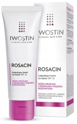 Krema za občutljivo kožo z rozaceo Iwostin Rosacin, dnevna SPF 15