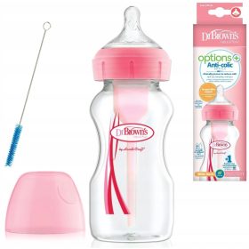   Dr Brown's Options Plus Butelka 270 ml Široka z Roza Smoczek