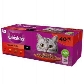 WHISKAS SVEŽI KOSMIČI MEŠANICA V OMAKI 40x85g