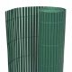 Dvostenska PVC vrtna ograja, 90x500 cm, zelena