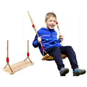 Vrtna gugalnica iz lesa s sedežem za otroke