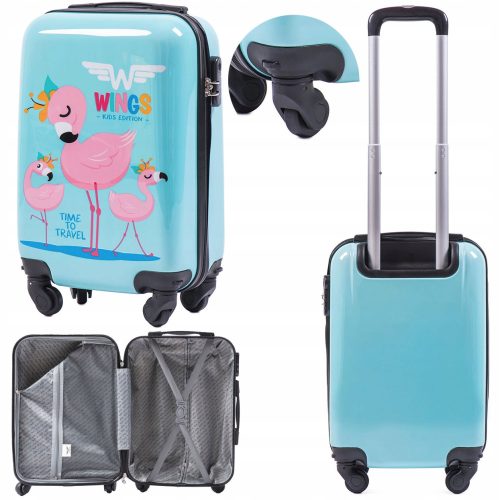 Kovček za otroke Unicorn Wings 25 l v odtenkih roza