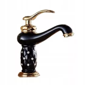   Prestižna samostoječa pipa za umivalnik v slogu retro zlati Old Retro Gold