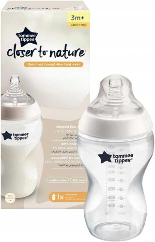 Tommee Tippee Closer to Nature steklenica 340 ml s tehnologijo proti kolikam