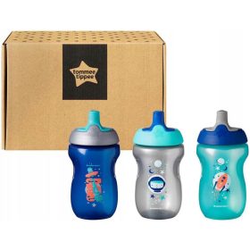 Tommee Tippee Fant Boy športna steklenica 260ml 12m+ 3 kos