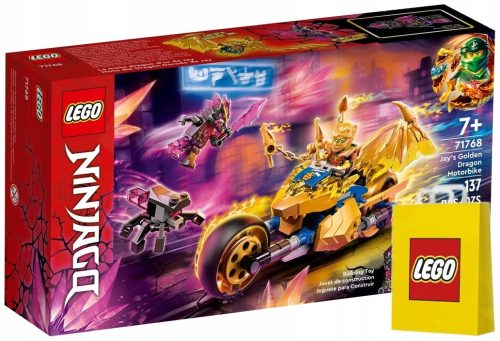 LEGO Ninjago Zlati Zmajev Motocikel 71768 + LEGO Papirnata Vrečka